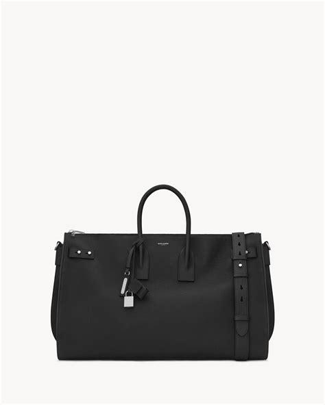 sac voyage ysl|sac de jour 48h duffle bag in grained leather .